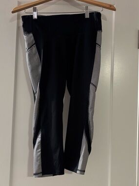 Champion Black Active legging with Striped Trim